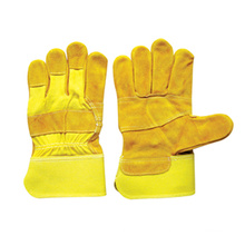 Yellow Cow Split Leather Patched Palm Work Glove